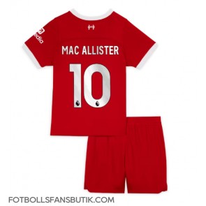 Liverpool Alexis Mac Allister #10 Replika Hemmatröja Barn 2023-24 Kortärmad (+ Korta byxor)